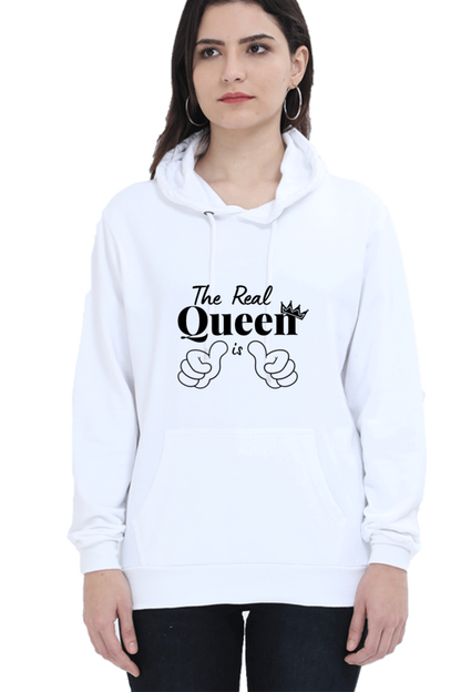 The Real Queen is Me Cozy and Comfortable Hoodie Haven