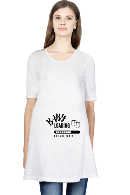 Baby Loading... Maternity Half-Sleeve T-Shirt