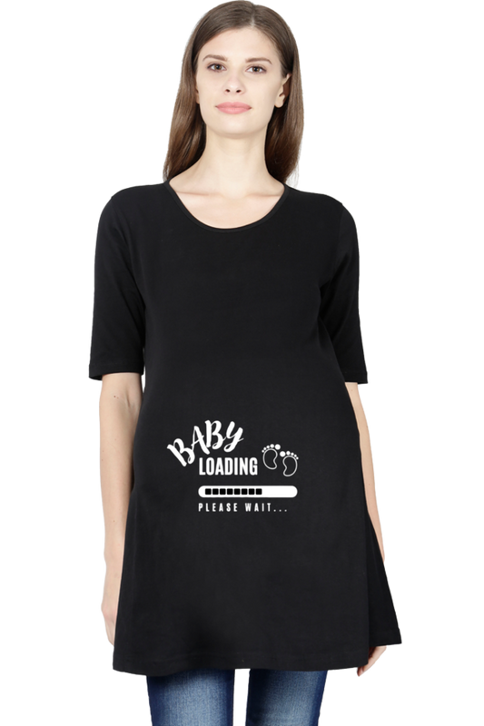 Baby Loading Maternity Half-Sleeve T-Shirt