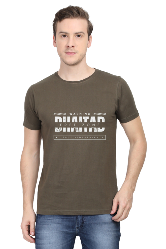 Bhaitad Free Zone Round Neck T-shirt