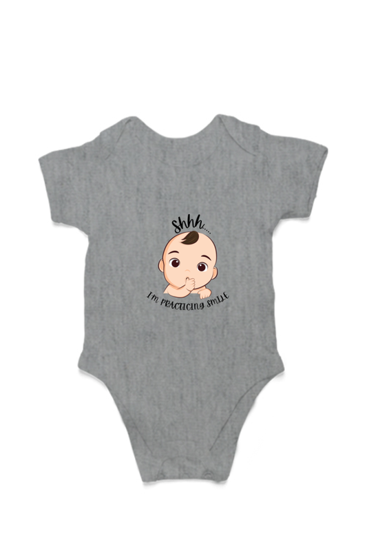 Shh... I Am Practicing Smile Infant Romper