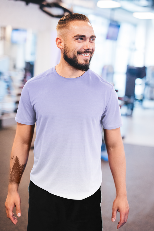 Blue Ombre Pattern All Over Print T-Shirt For Men